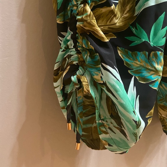 Lauren Ralph Lauren Palm Fronds Tropical Print Jumpsuit, Size 14 - Picture 11 of 16